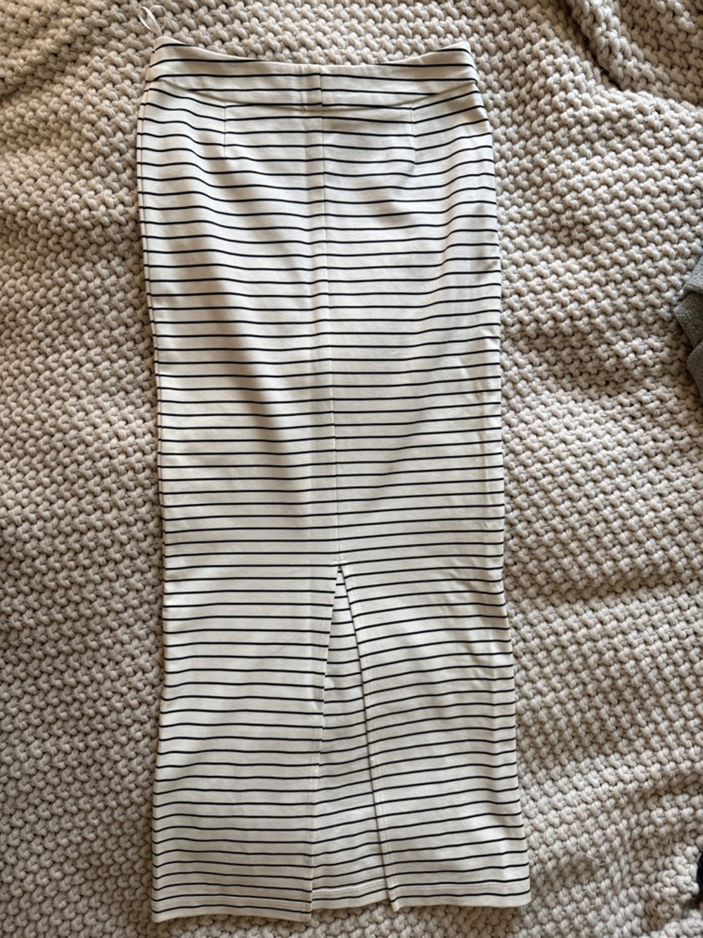 Torn by Ronny Kobo Striped Pencil Skirt